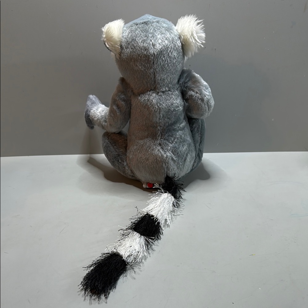 GANZ Gray and Cream Stuffed Lemur and Hedgehog Set - Picture 3 of 10